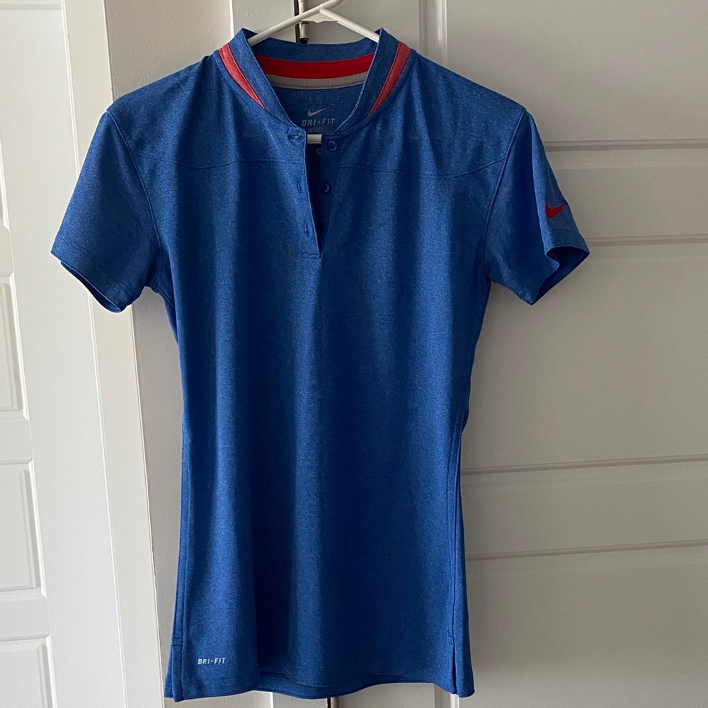 Nike Royal Blue Polo with Red Details